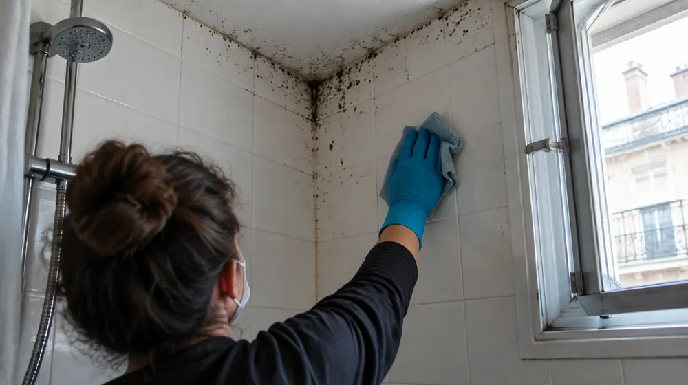Moisissure dans la salle de bain : comment la nettoyer, et pourquoi elle revient