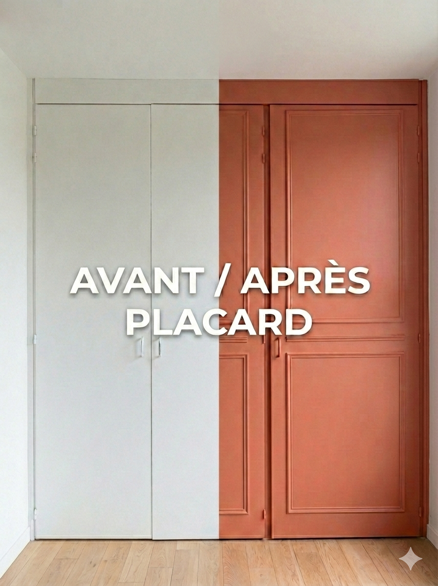 Avant/après relooking placard peinture